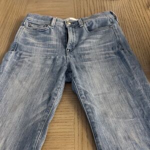 AYR Faded Blue Slim Jeans The Pop Snap Crackle color. 28 W 25 length